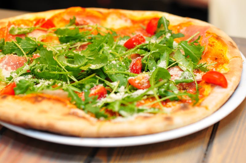 Arugula salad at anthonys pizza