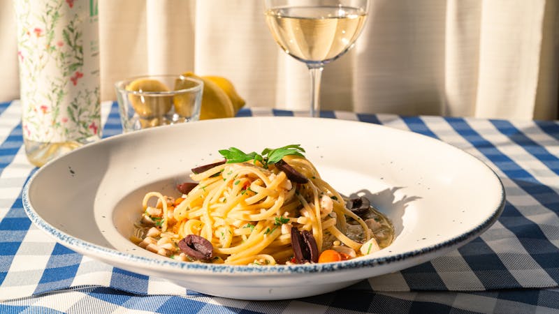 Linguine clams pasta anthony coal fired